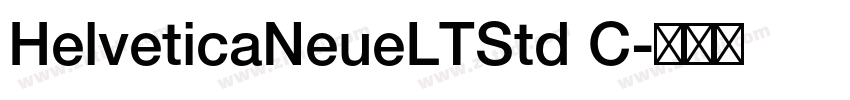 HelveticaNeueLTStd C字体转换